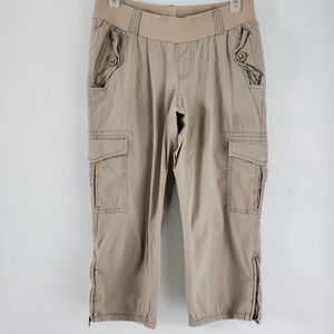 Motherhood Maternity | Khaki Cargo Capri Pants
